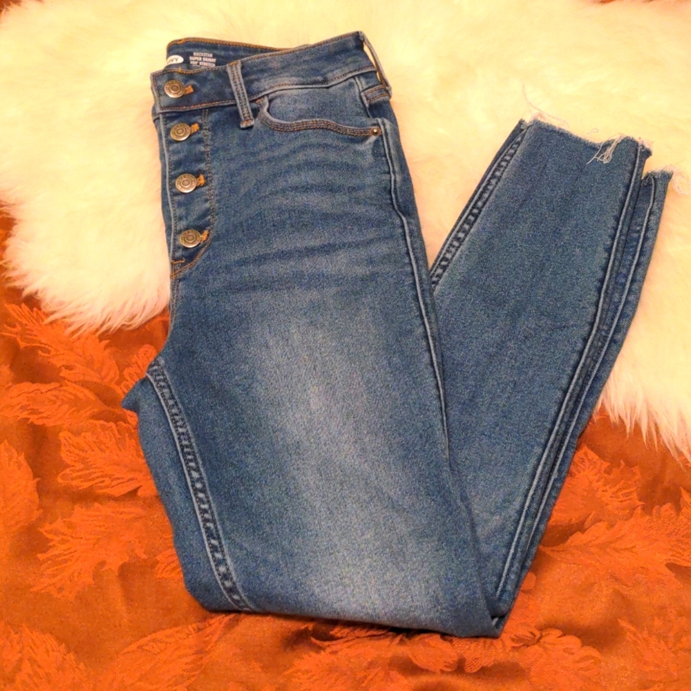 Old Navy Size 6 Extra High Rise Skinny Jeans